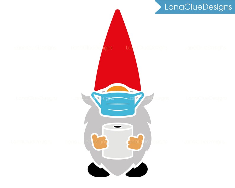 Download Quarantined Gnome svg Files for Cricut Gnome with Toilet ...