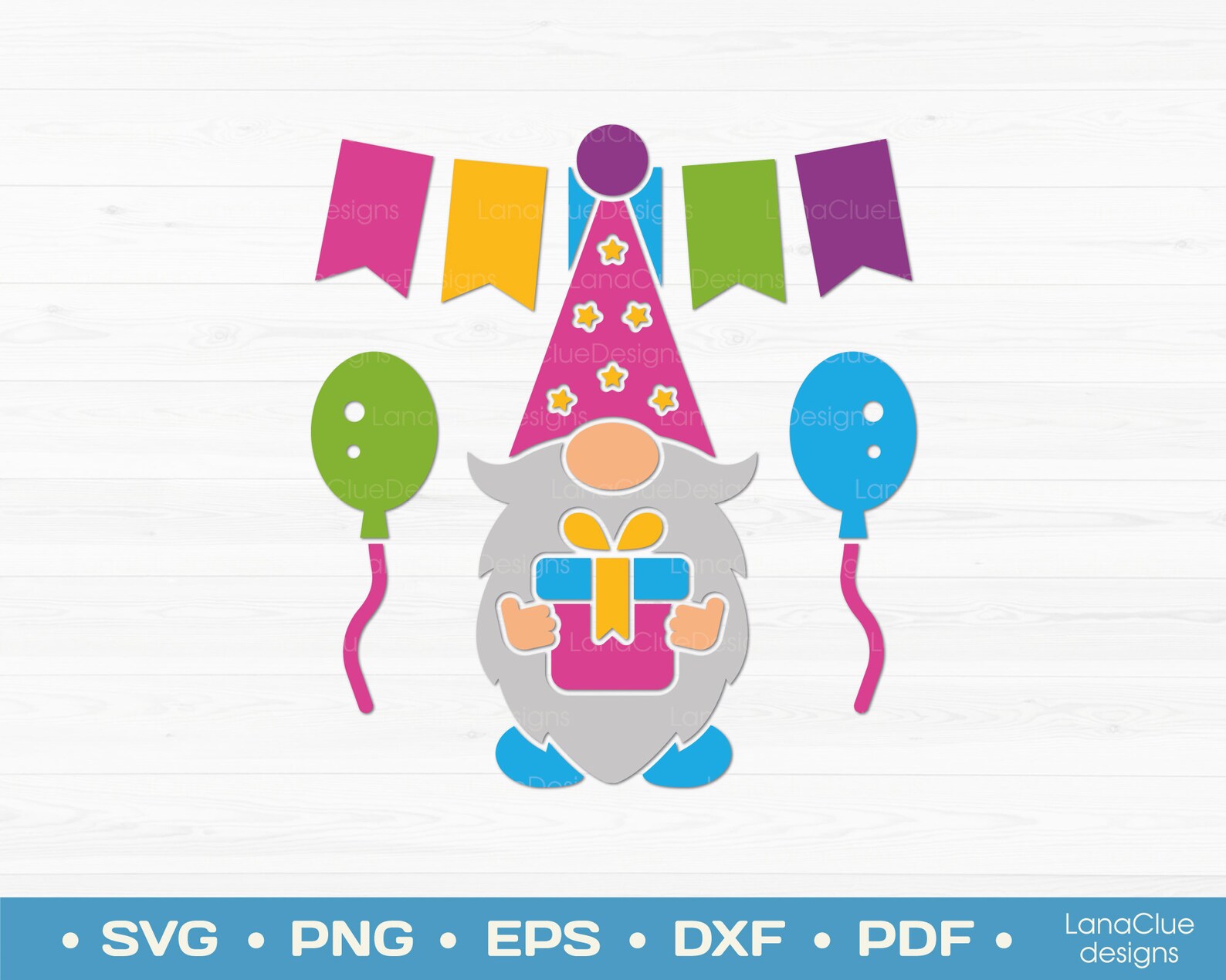 Download Birthday Party Gnome SVG Gnome with Birthday Cap Happy | Etsy