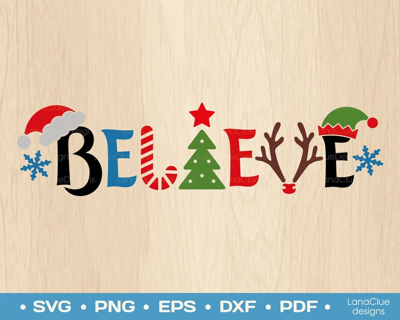 Download Art Collectibles Clip Art Christmas Quote Svg Believe Christmas Svg Cut File Believe In Magic Svg Santa Elf Reindeer Christmas Tree Svg Png Dxf Eps Pdf