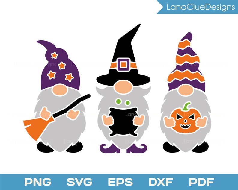 Download Halloween Gnomes svg Silhouette Cut File Halloween Decor ...