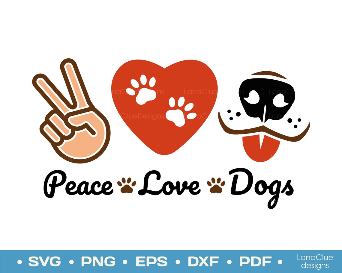 Free Free 124 Peace Love Paw Svg SVG PNG EPS DXF File