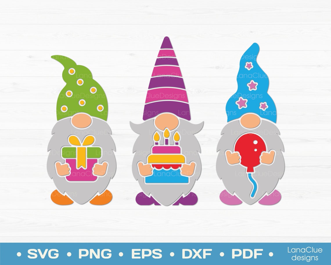 Download Birthday Gnomes SVG Happy Birthday Svg Gnomes Birthday | Etsy