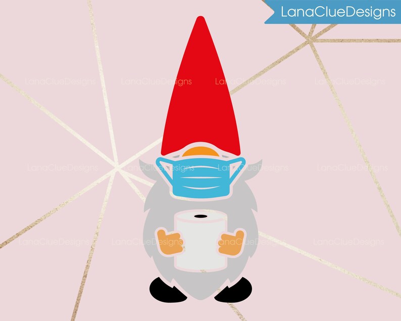 Download Quarantined Gnome svg Files for Cricut Gnome with Toilet ...