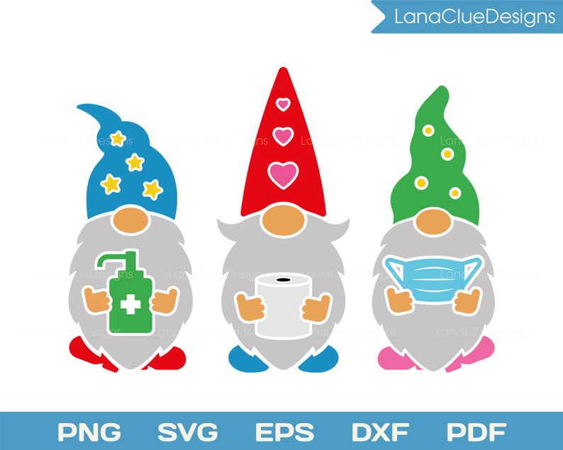 Download Quarantined Gnomes svg Silhouette Cut File Social ...