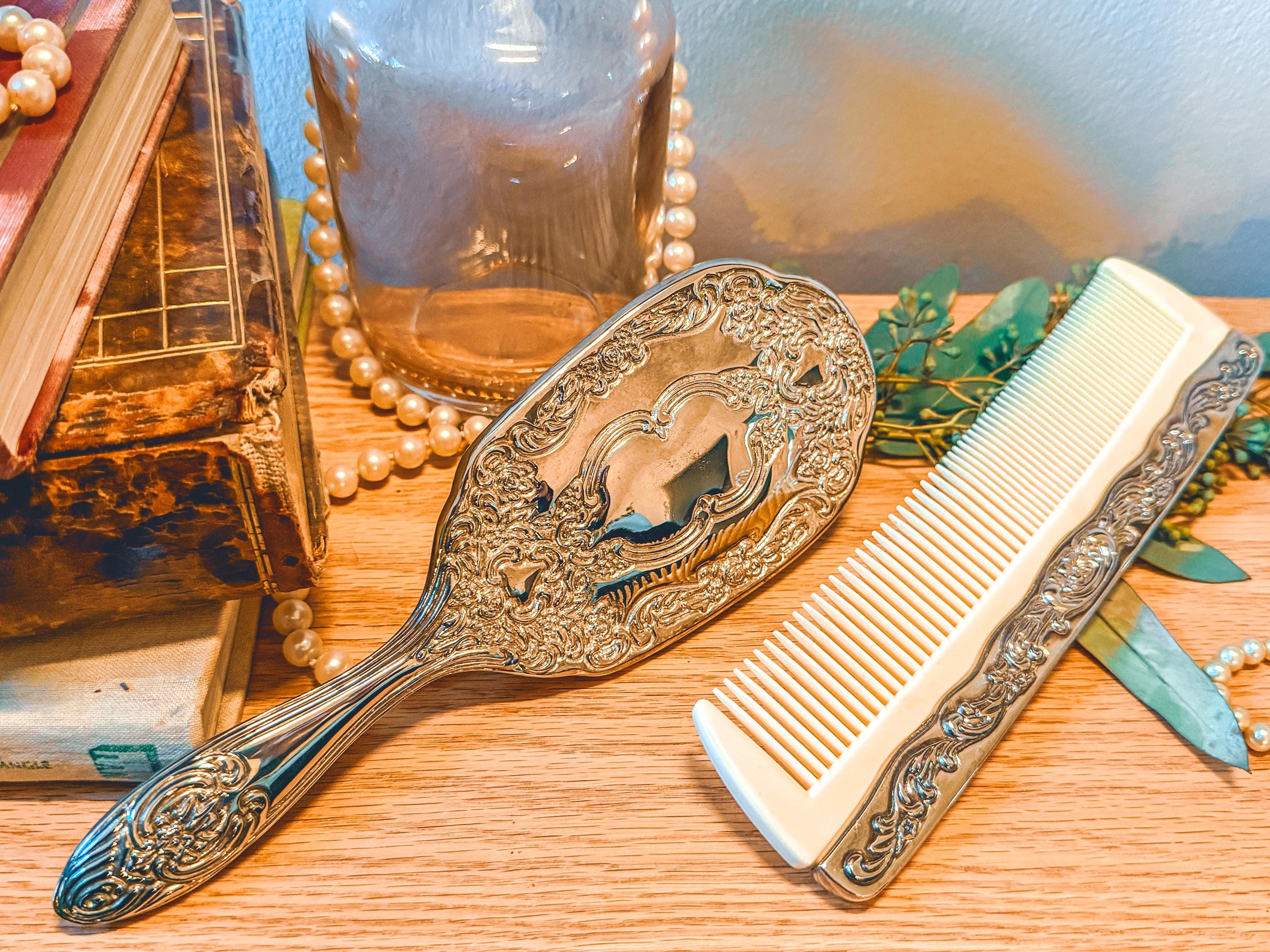 Vintage Victorian Hairbrush and Comb - Etsy