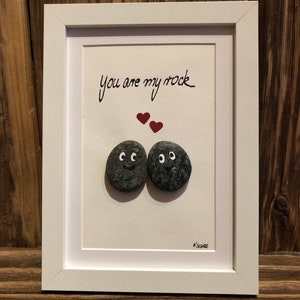 You are my rock! * 15x20cm. Original stone picture