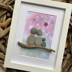 Our star child - unforgettable! Stone picture 17 x 22 cm as a memory