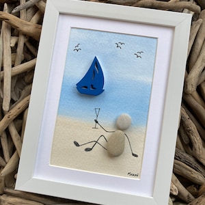 Der Ruhestand ist kein Stillstand... 17x22 cm, originelles Steinbild