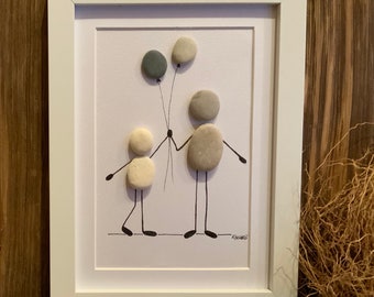 Thanks brother/sister! Stone picture 15 x 20 cm sibling love, friends, favorite person
