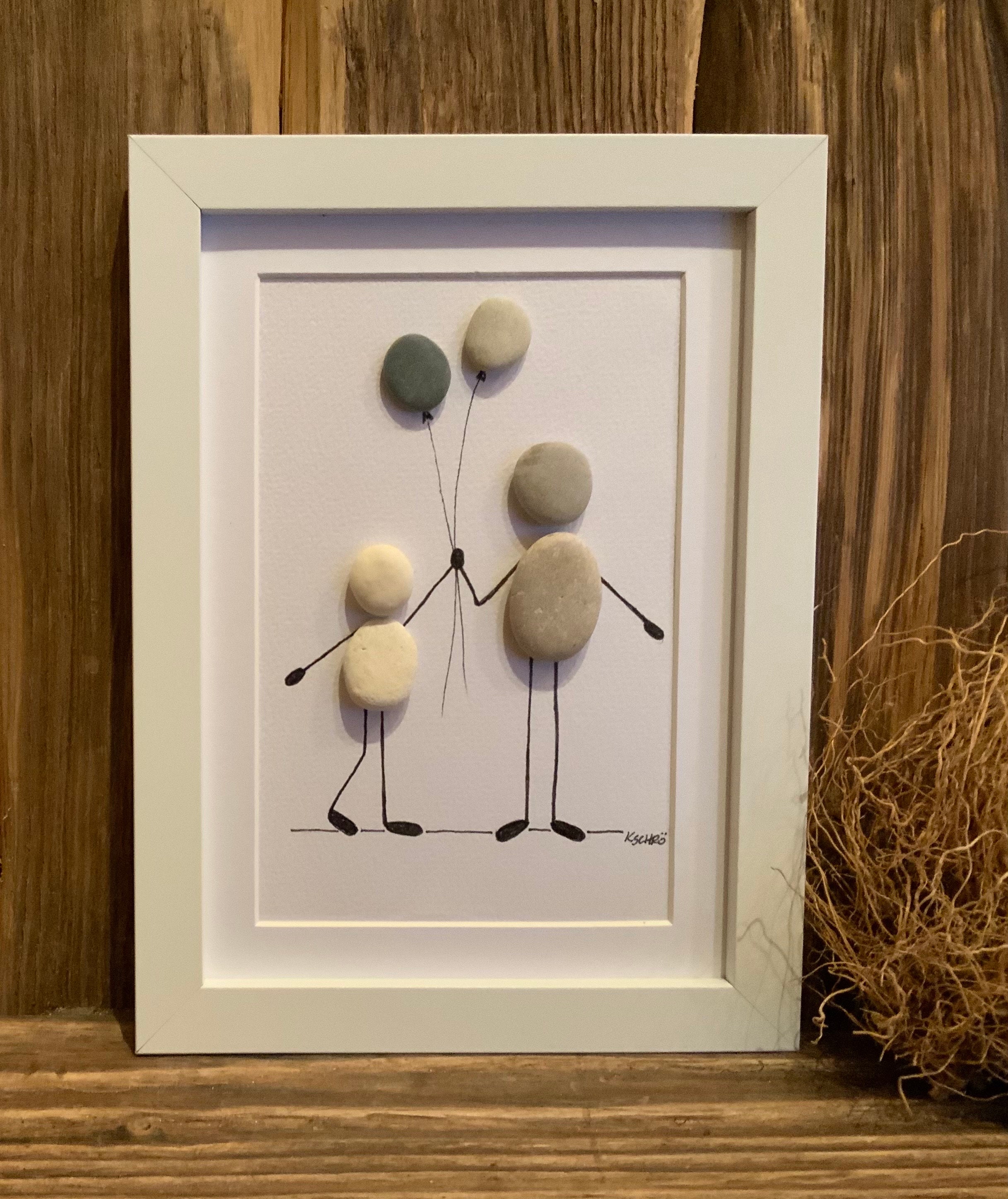 Thanks brother/sister! Stone picture 15 x 20 cm sibling love, friends, favorite person