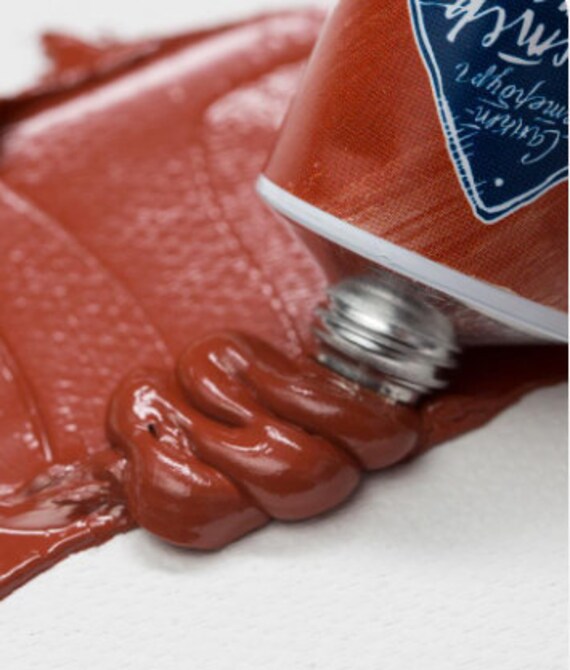 English red oil paint Highhiding paint ONLY Professional Etsy