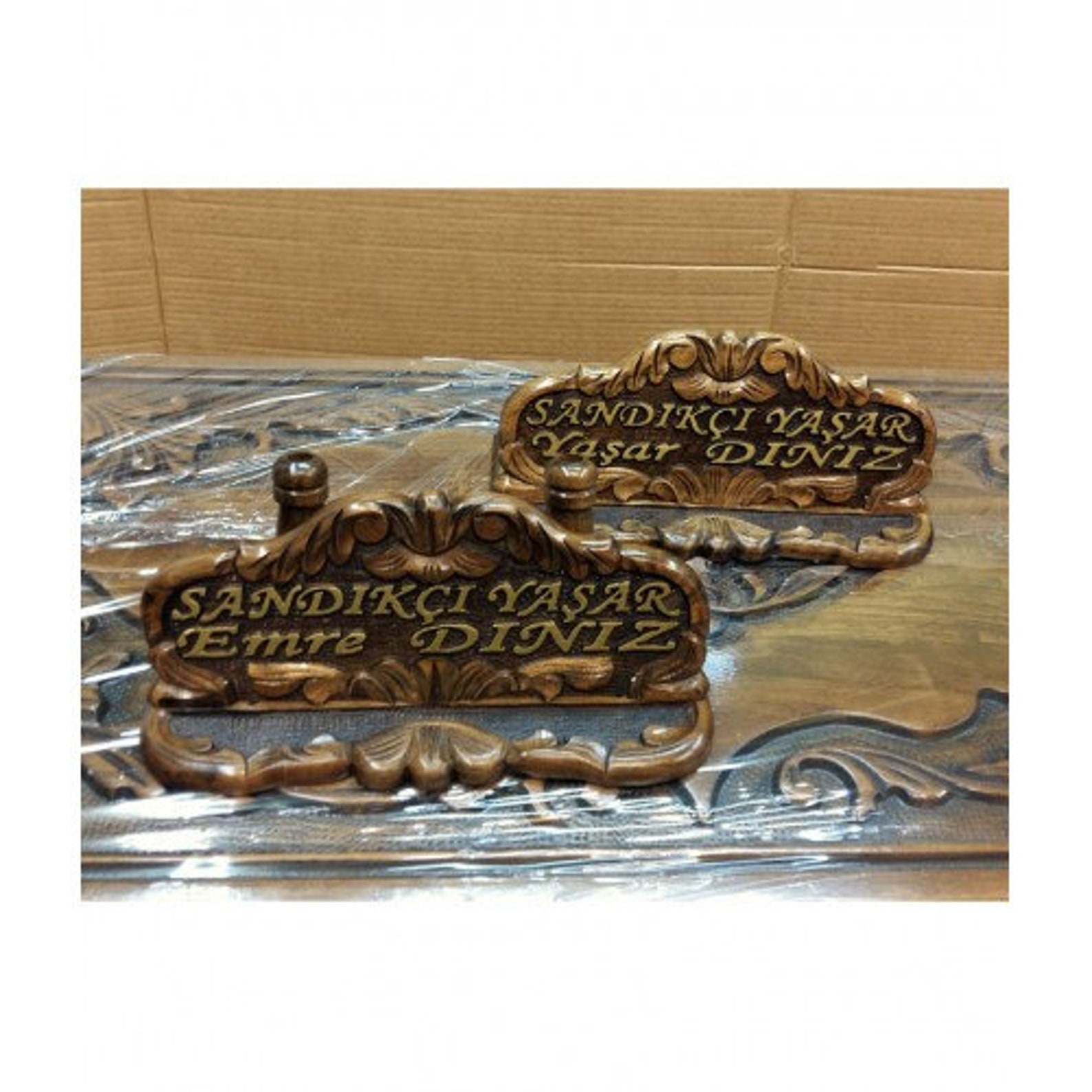 Hand Carved Walnut Desk Name Plate Desk Name Plate Custom Etsy Australia