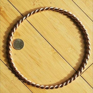 BRAZE WELDED Tensor Ring - Cubit Specifically for water - Earth Resonance - 6 gauge image 1