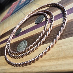 Braze Welded Copper Tensor Ring Set: Sacred, Lost, Empowerment Cubit