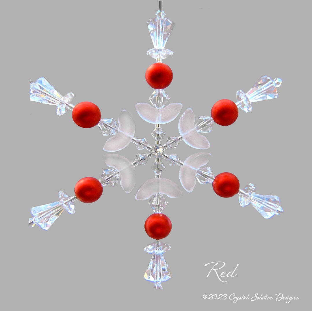 Swarovski Snowflake, Beaded Snowflake,crystal Snowflake, Snowflake