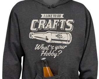 hoodie with drink pocket