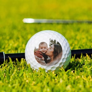 Custom Photo Golf Ball, Cute Funny Golf Gift, Gift for Golfing Dad, Customizable Golf Ball, Father's Day Golf Gift