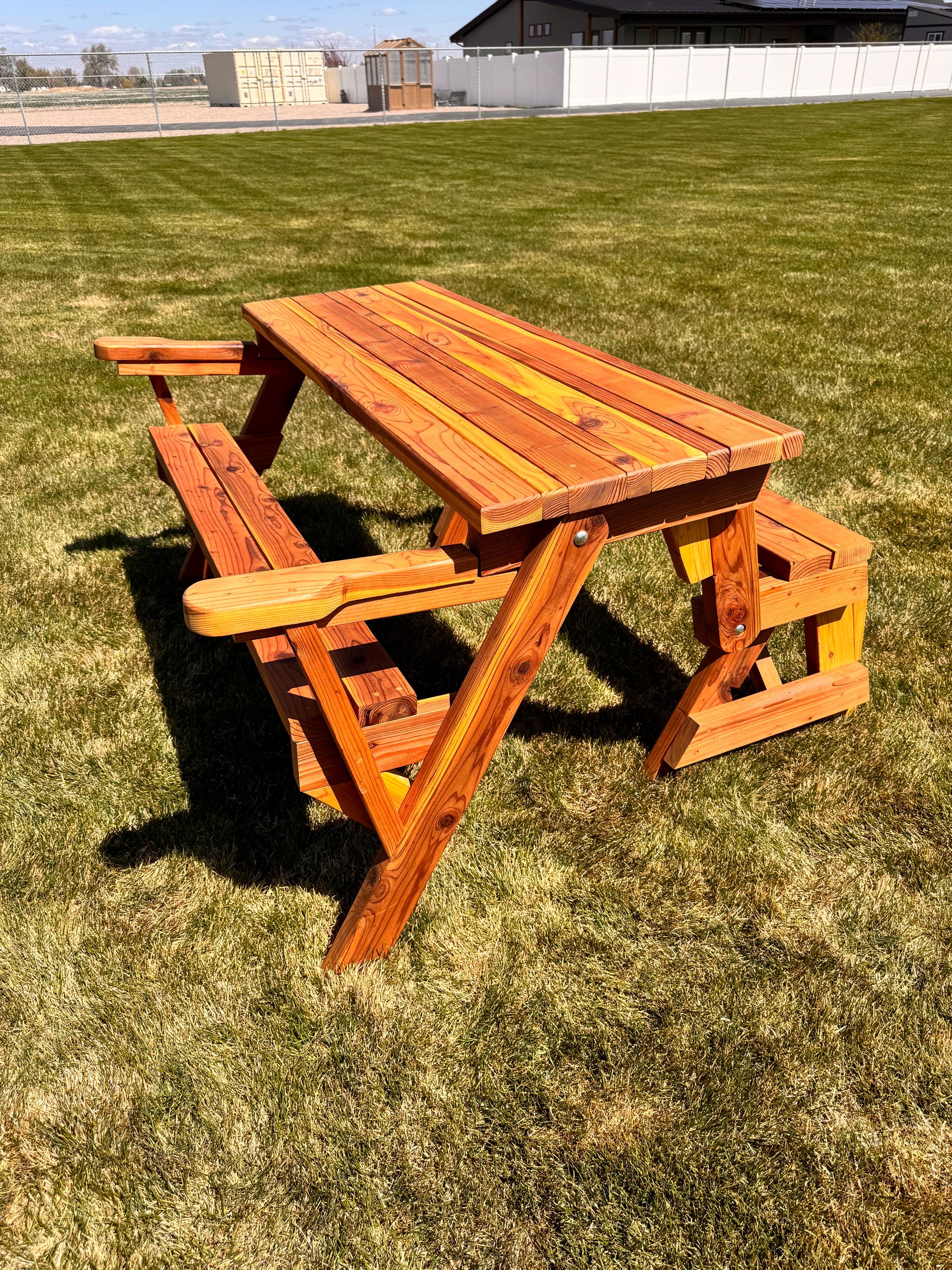 Redwood Transformer (bench/picnic Table) - Etsy