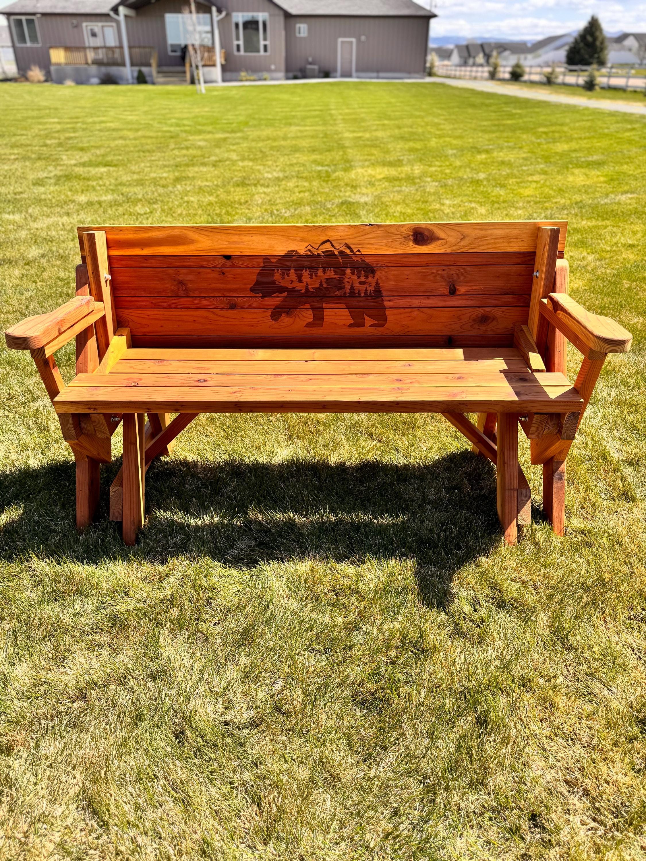 Redwood Transformer (bench/picnic Table) - Etsy