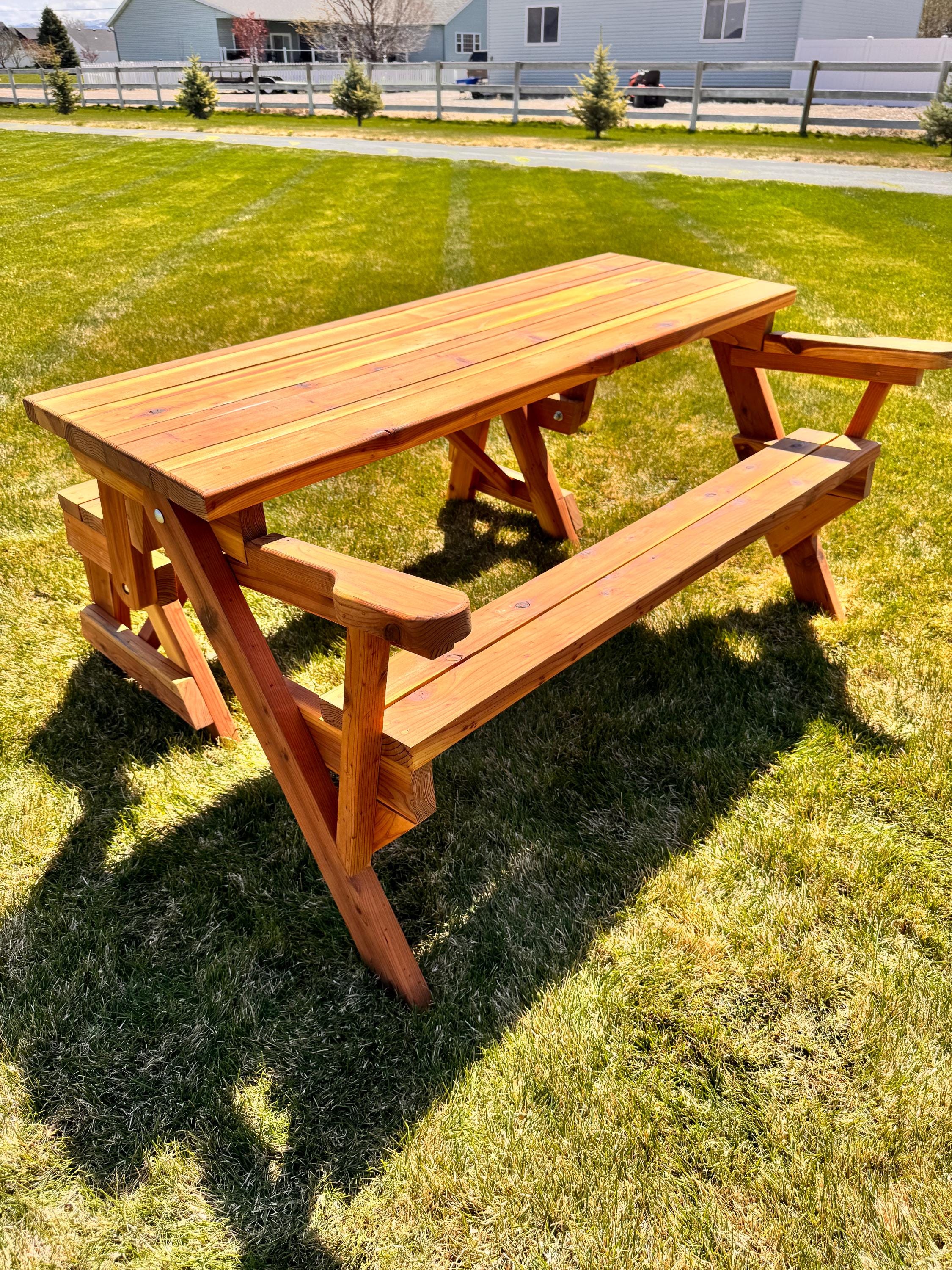 Redwood Transformer (bench/picnic Table) - Etsy