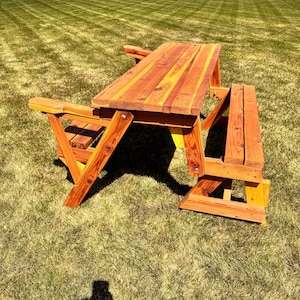 Redwood Transformer (bench/picnic Table) - Etsy