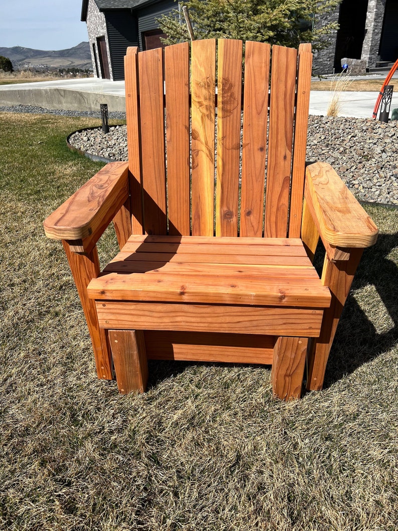 Redwood Glider Chair Etsy