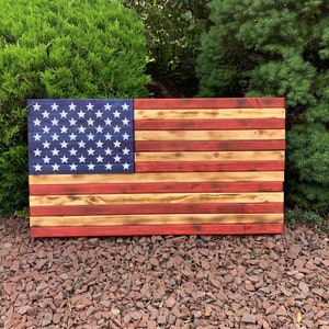 Wooden American Flag-  Liberty Flags