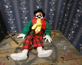 Artifact No. 60 - Sad Clown Doll - Clem - Dynasty Doll