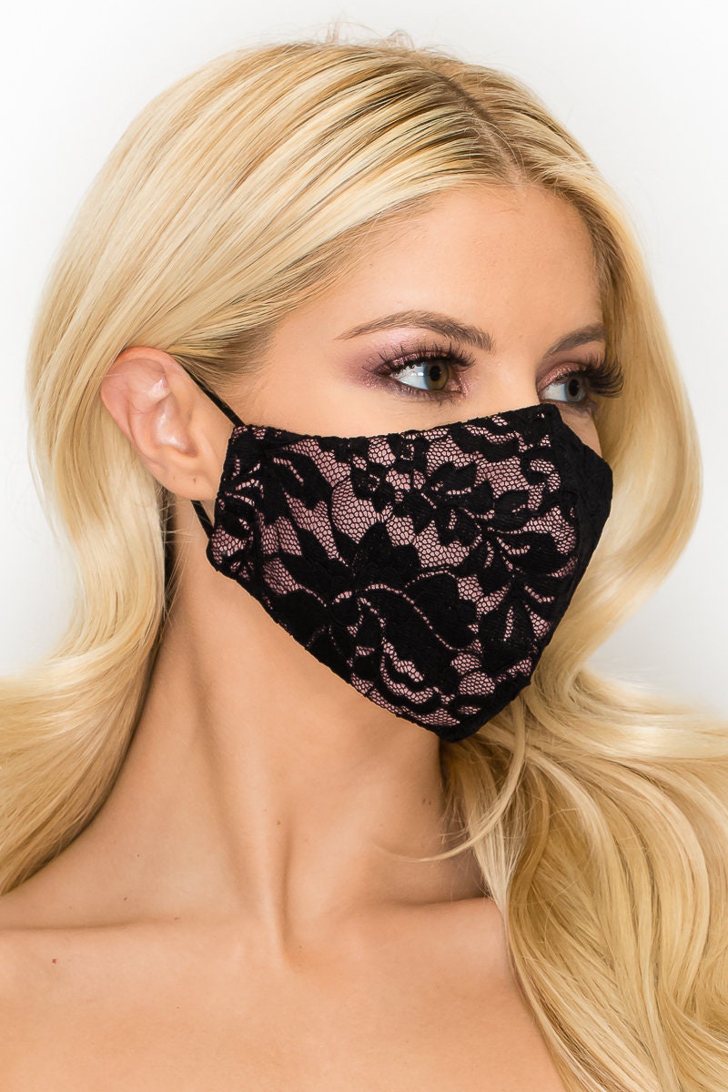Lace Face Mask | Wedding, Bridesmaid, Fancy, Formal, Dressy, Woman, G…