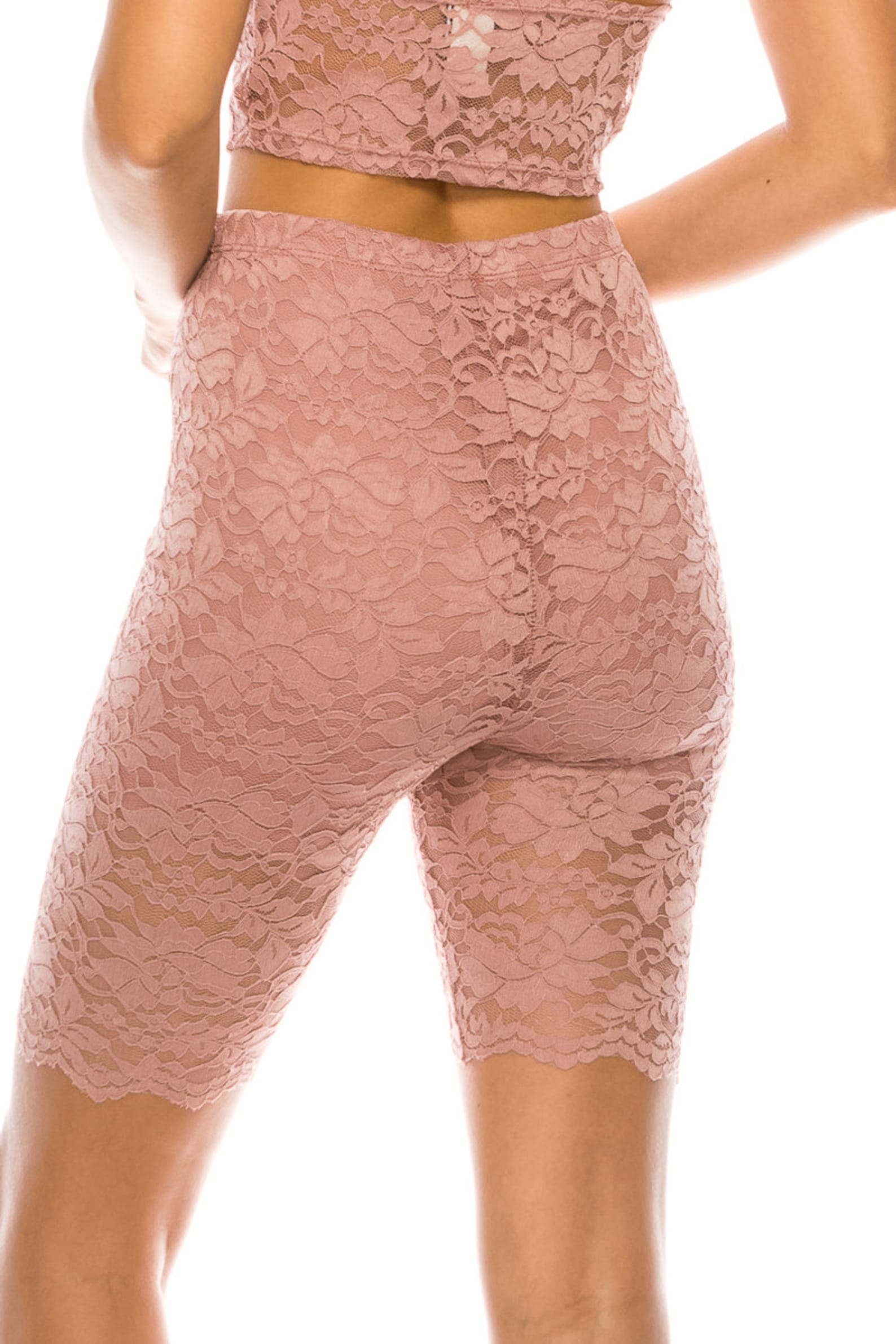 Made in USA High Waist Lace Biker Shorts Premium Stretchy Etsy