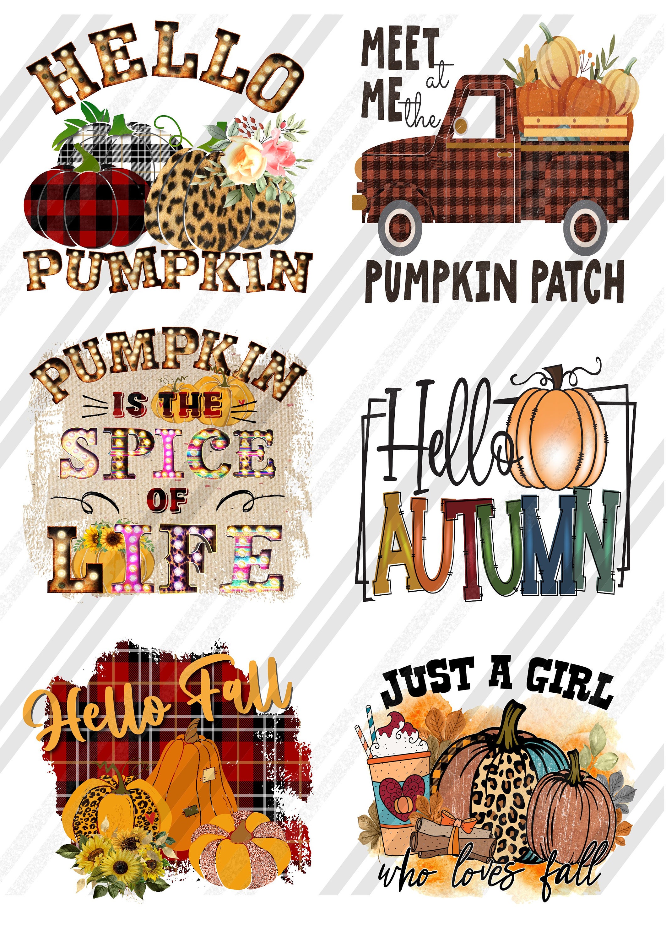 Waterslide Decal Fall Clear Waterslide for Tumblers Autumn Leaves