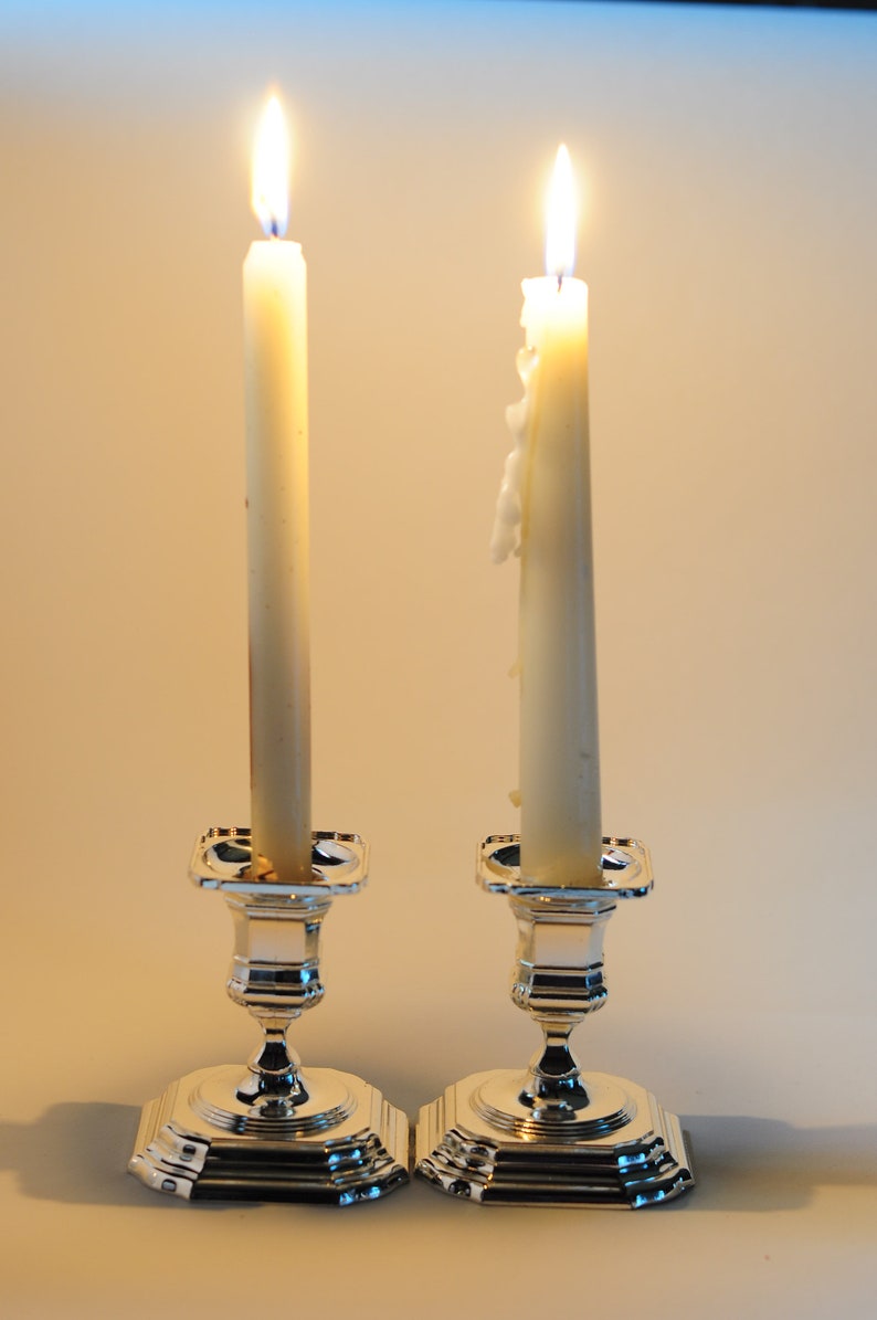 BMF German Candlesticks/Pair Vintage German Silverplated Etsy