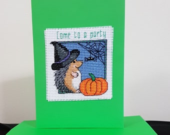 Halloween Card Pack/handmade Halloween Card/Handmade Greeting card/Card/Greeting Card/Handmade Card/Crossstitch Card/