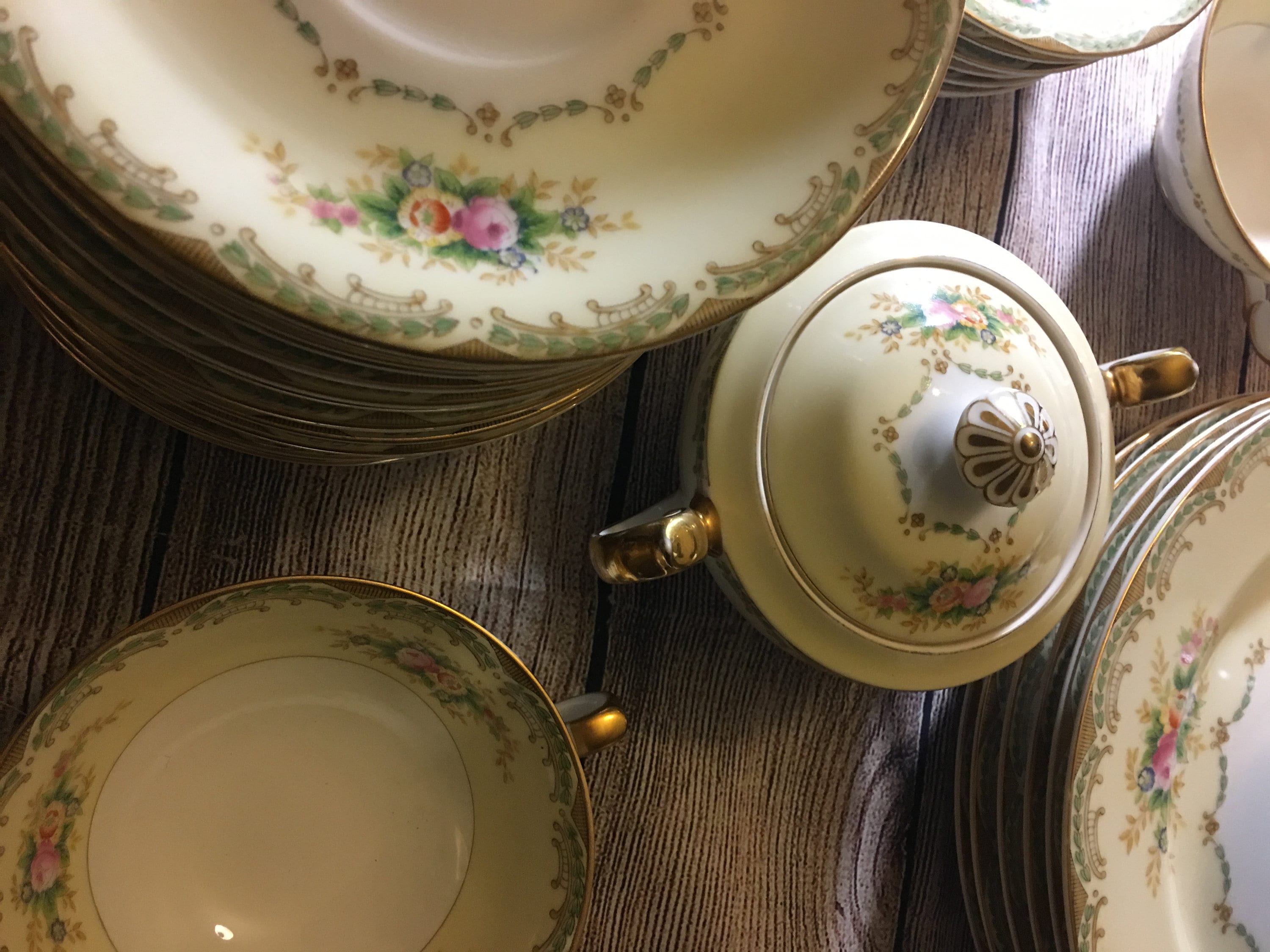 56 Piece Vintage Hand Painted Meito Fine China Made in Japan Etsy Canada