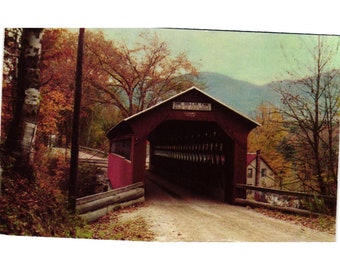 Vermont Covered Bridge Green Mountains West Central Vermont Postcards Travel