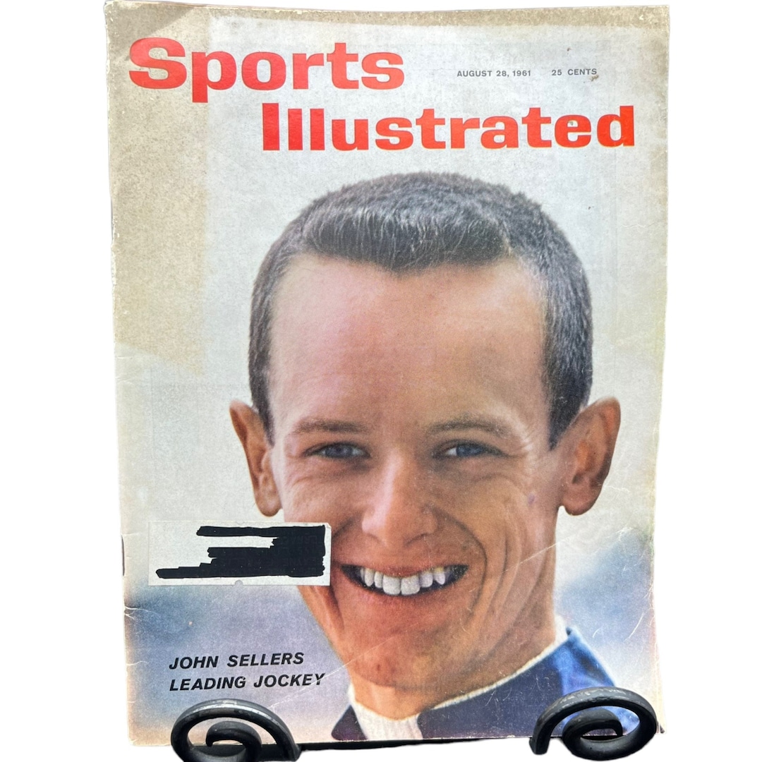 Sports Illustrated August 28 1961 John Sellers Leading Jockey Etsy