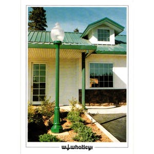 Kalifornien Postkarte W.J. Whatley Grass Valley Westchester Series Straßenlaterne