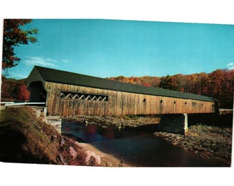 Vermont Dummerston Old Covered Bridge Postcards Travel Souvenir Unposted