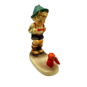 Vintage Goebel Hummel Figurine Sensitive Hunter Boy Bunny HUM 6/0 TMK-5