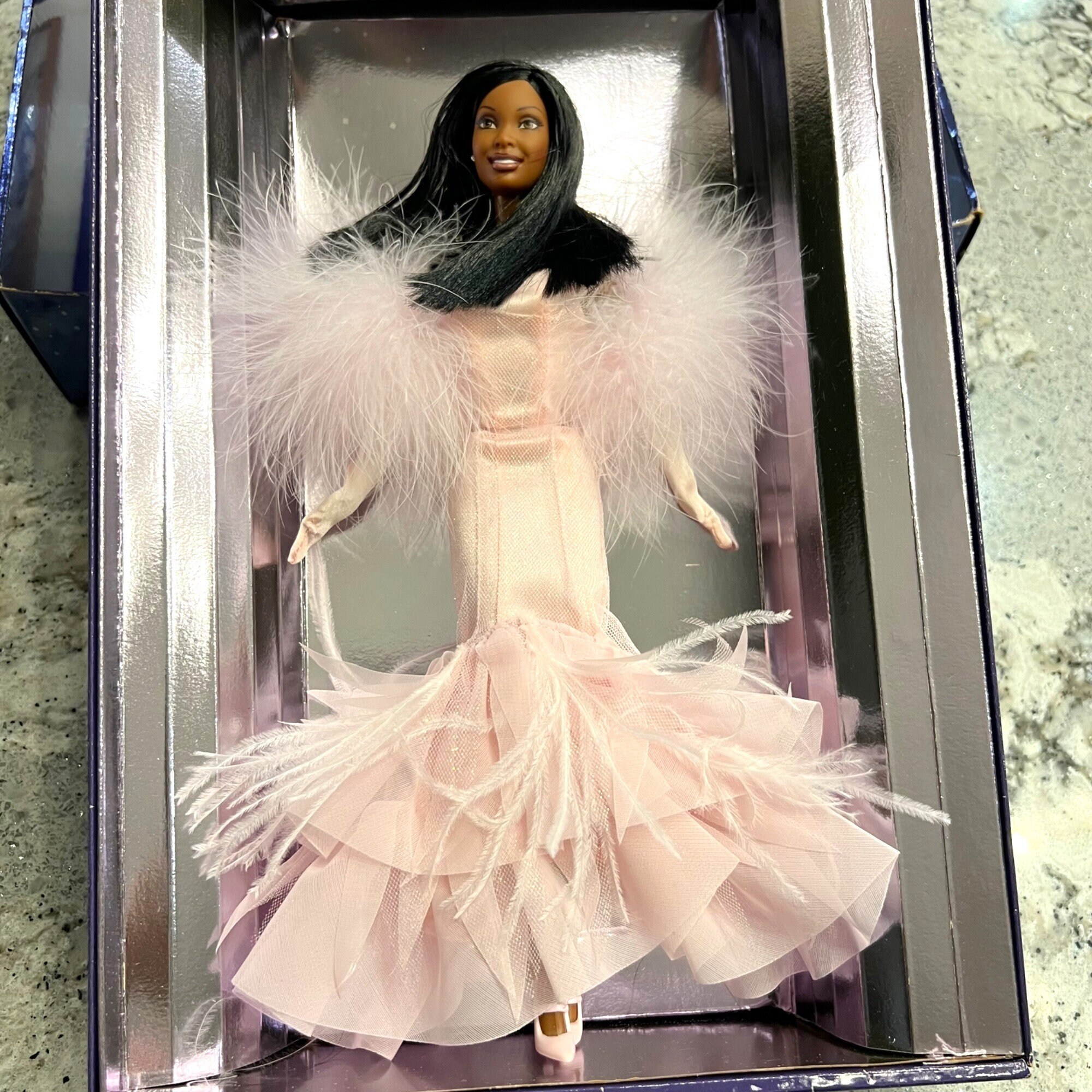 Mattel Barbie 2002 Special Edition Collector Edition African American Doll Pink New Year Eve