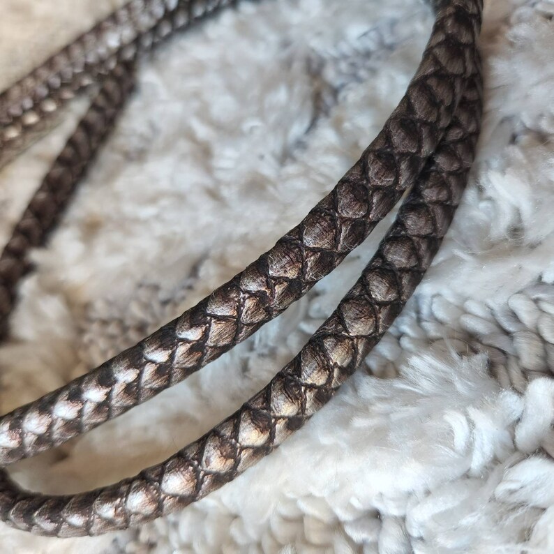 Silverkin Loyalty Leather Dragon Collar & Choker Convertible image 4