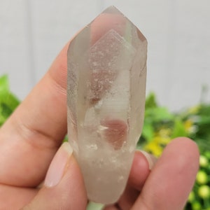 Rough Phantom Quartz Point from Brazil