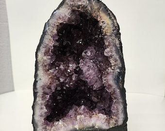 ブラジルジェムズ®製 高品質オープン両面アメジストカテドラル 7.4