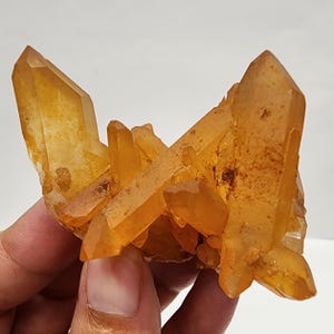 Tangerine Quartz Cluster from Brazil
