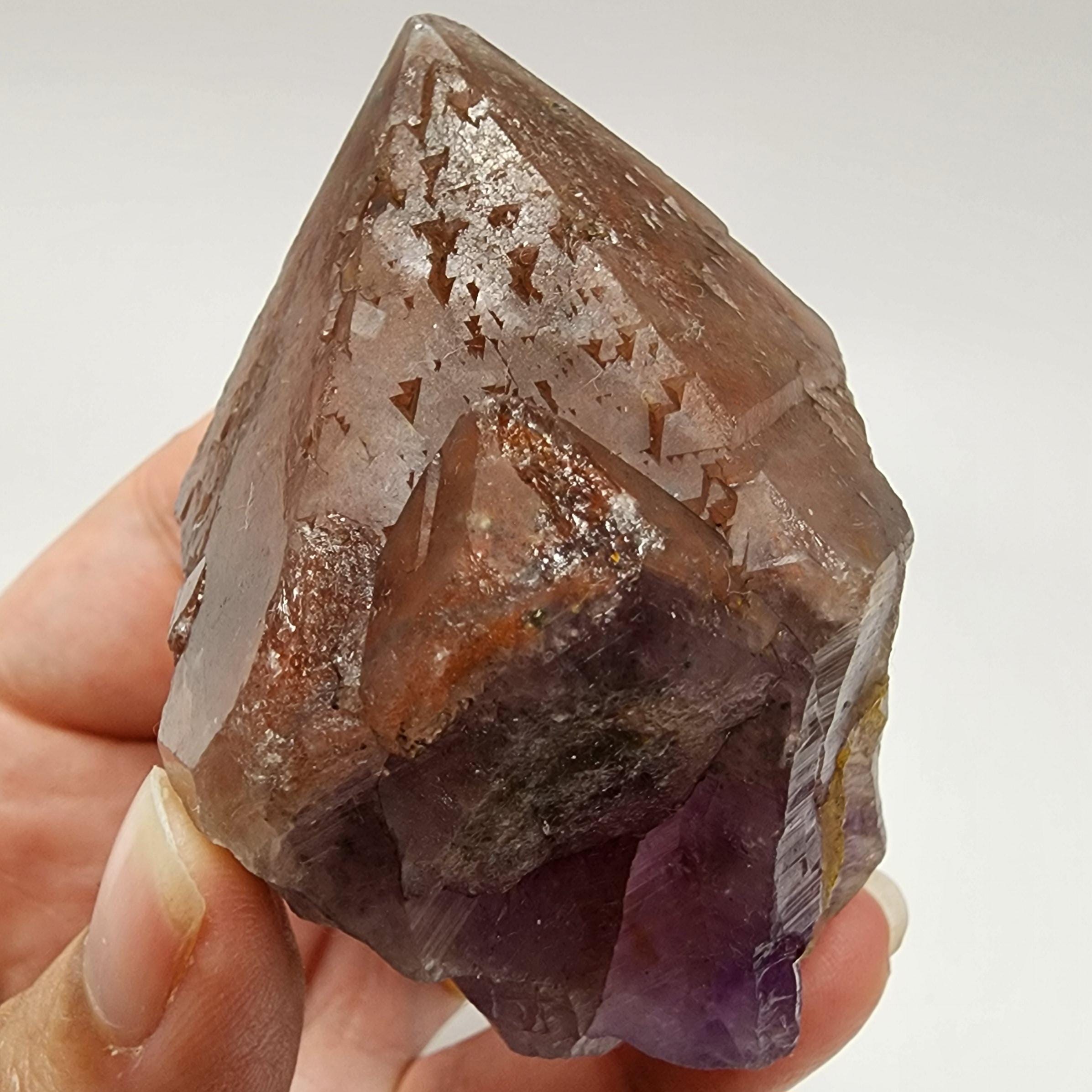 トライゴーニックレコードキーパー付きラフレッドキャップアメジスト