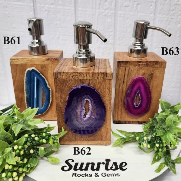 Gemstone Soap Dispenser - Agate Soap Dispenser