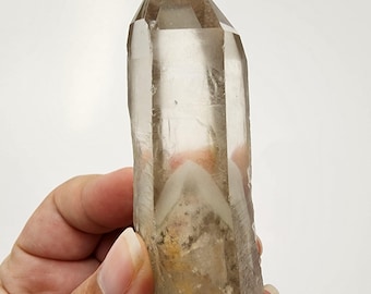 ブラジル産ブラックファントムクォーツ 水晶ポイント 宝石 天然 原石