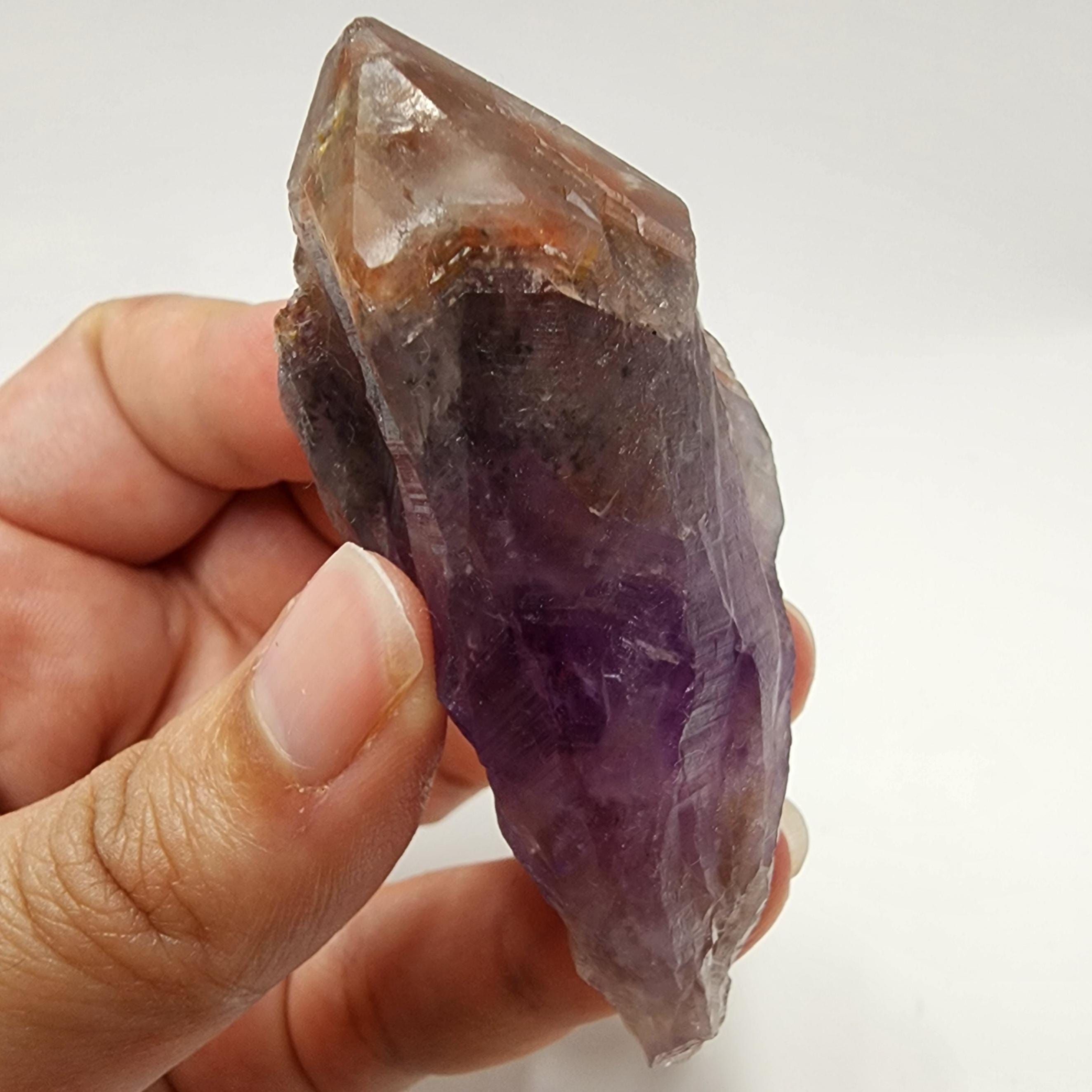 トライゴーニックレコードキーパー付きラフレッドキャップアメジスト