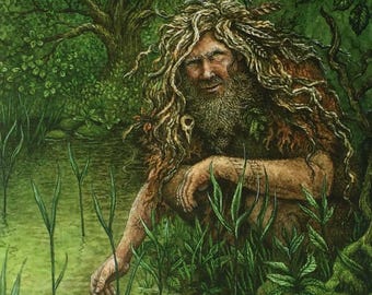 Woodwose - print from the "Forest of Enchantment Oracle"