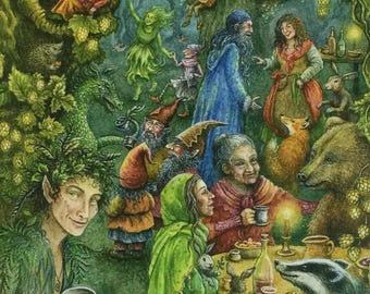 Good Company - print from the "Forest of Enchantment Oracle"